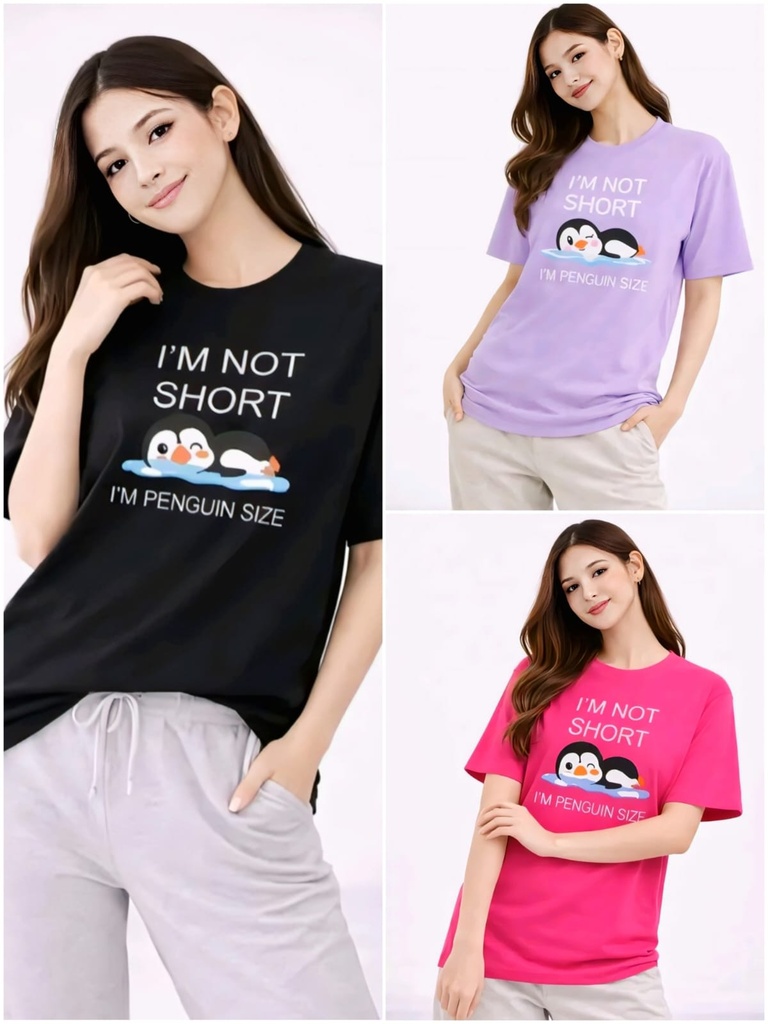 Women T-Shirt Top Oversized (Pink, S)