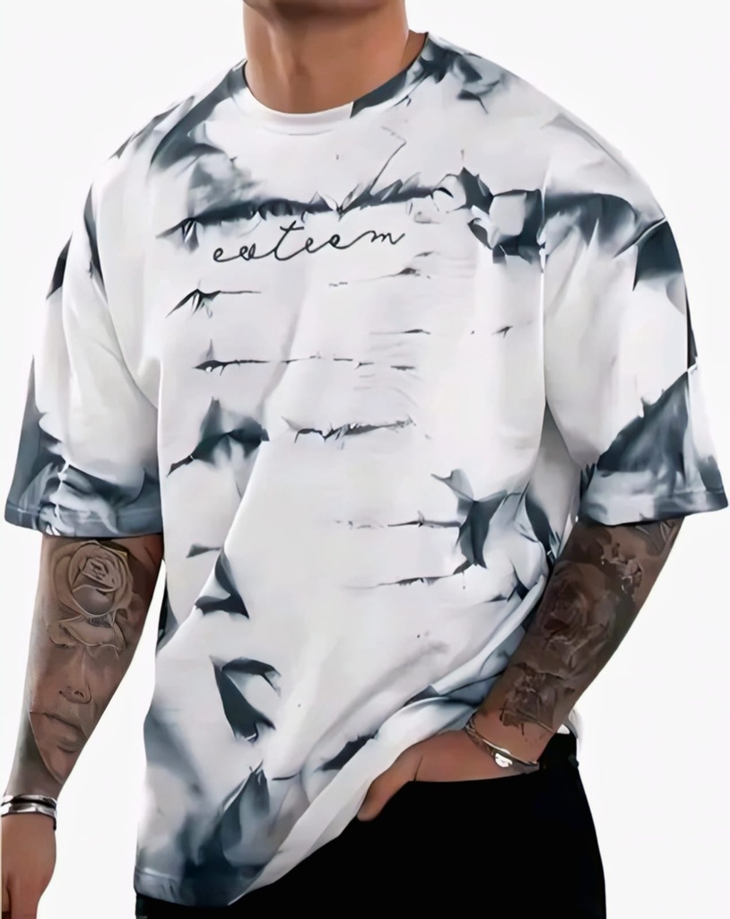 Men Oversized Cotton T Shirt (M)