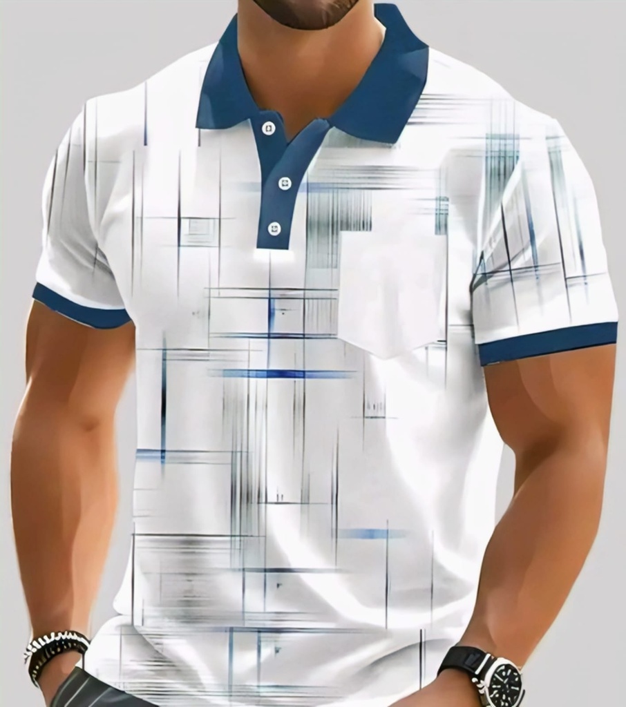 Men Polo Neck T Shirt (M)