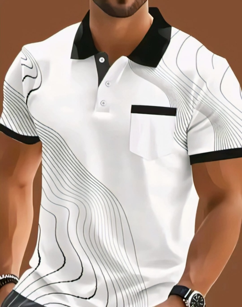 Men Polo Neck T Shirt (M)