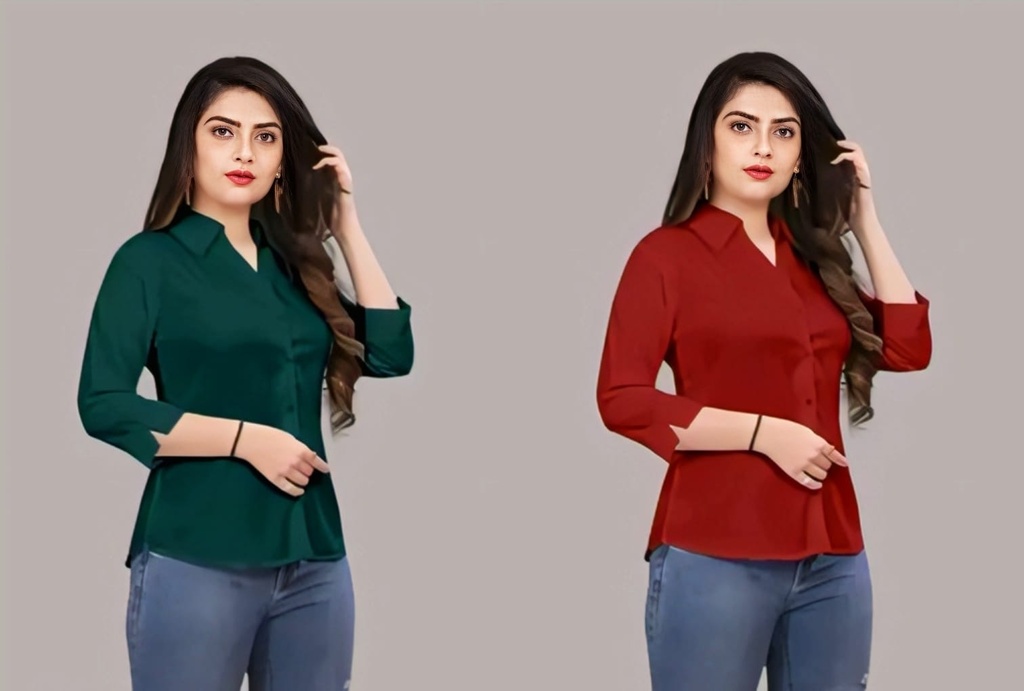 Women Shirts Pack of 2 V (S)