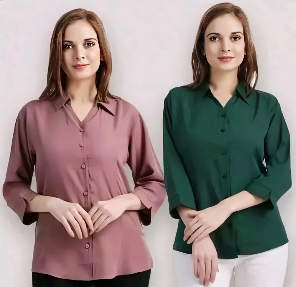 Women Shirt Pack of 2 V (S)