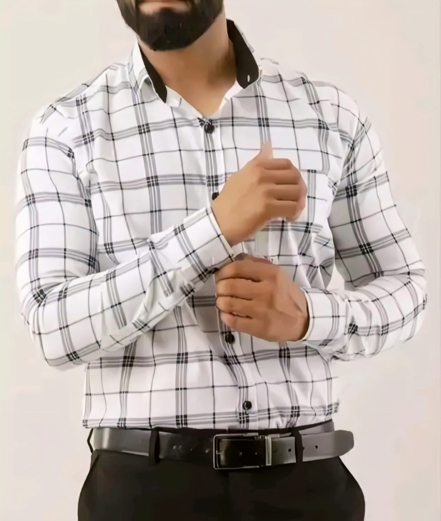 Men Long Sleeve Classic Shirt (S)
