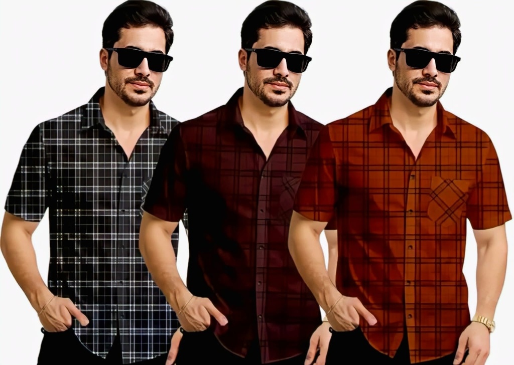 Men Pack Of 3 TShirt V (S)
