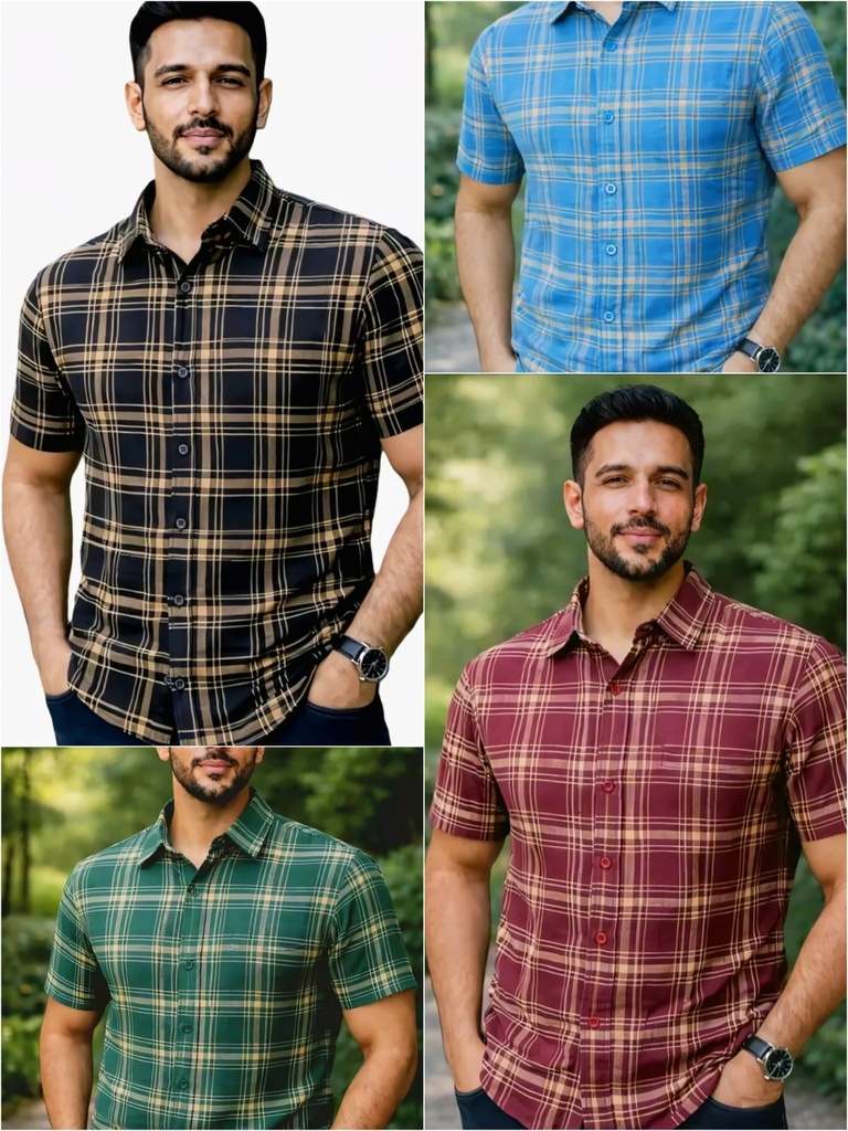 Men Half Sleeve T Shirt (S, Blue)