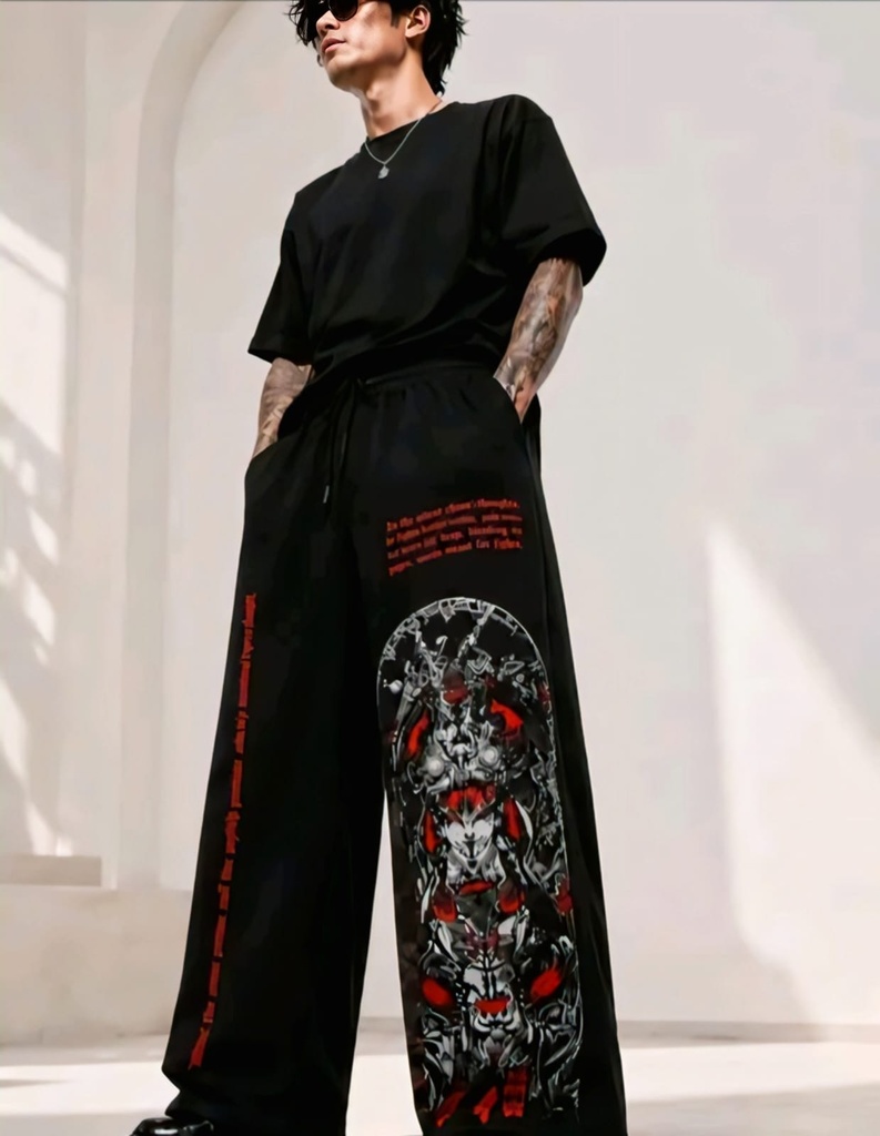 Men Wide Leg Gym Trouser (S)