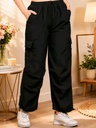 Women Grey Cargo Pants Trousers II