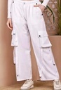 White Women Loose Cargo Pants