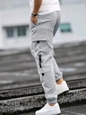 Men's Grey Cargo Joggers Pants