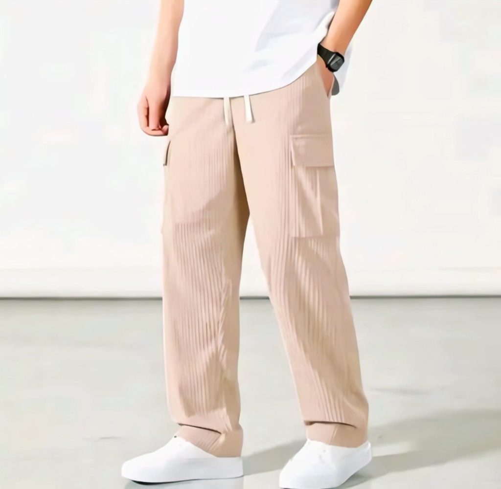 Men Loose Fit Cargo Pants V (M)