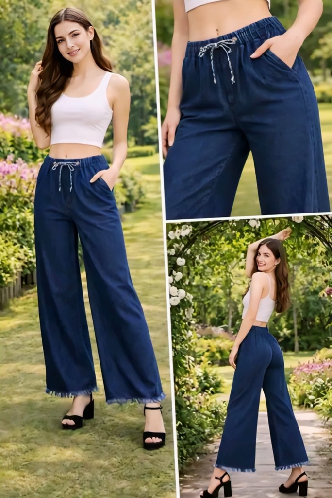 Women High Waist Denim Pant (11-12Y)