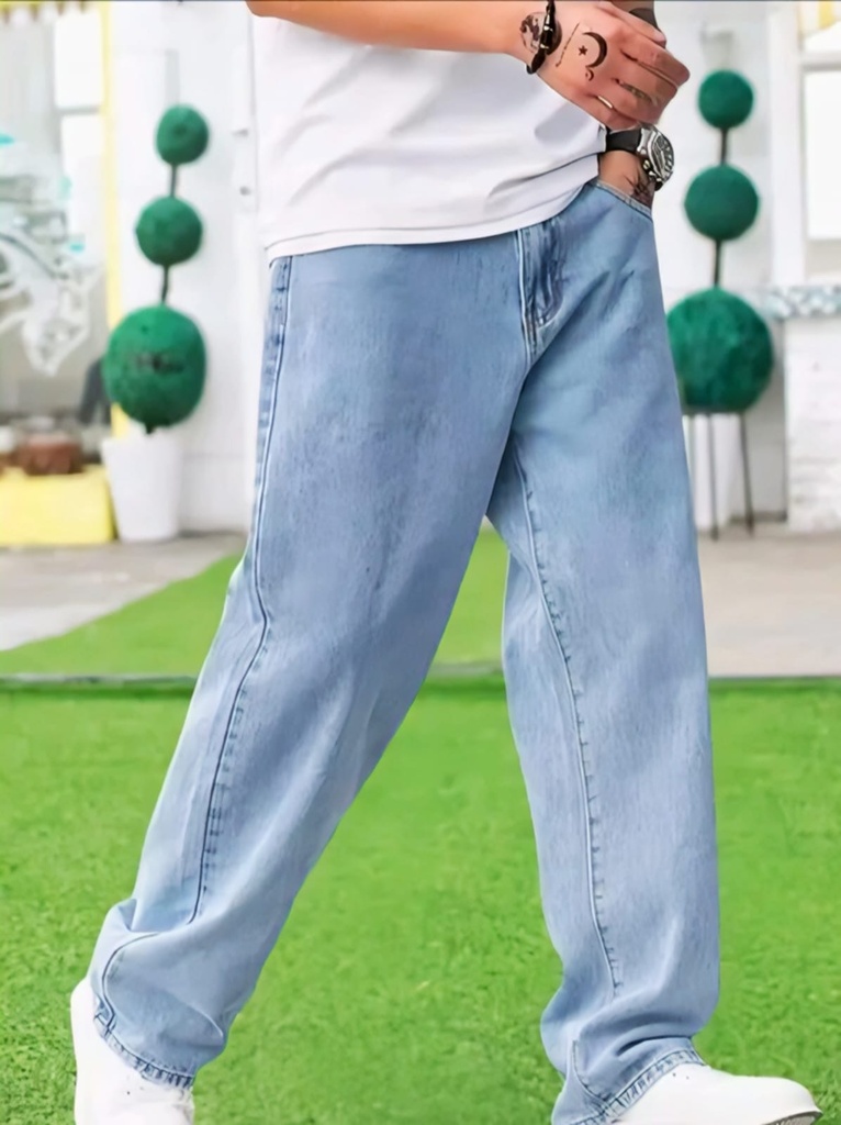 Jeans Men Wide Leg Denim (28)