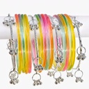 Glass Bangles Set with Hanging Latkan ghungroo
