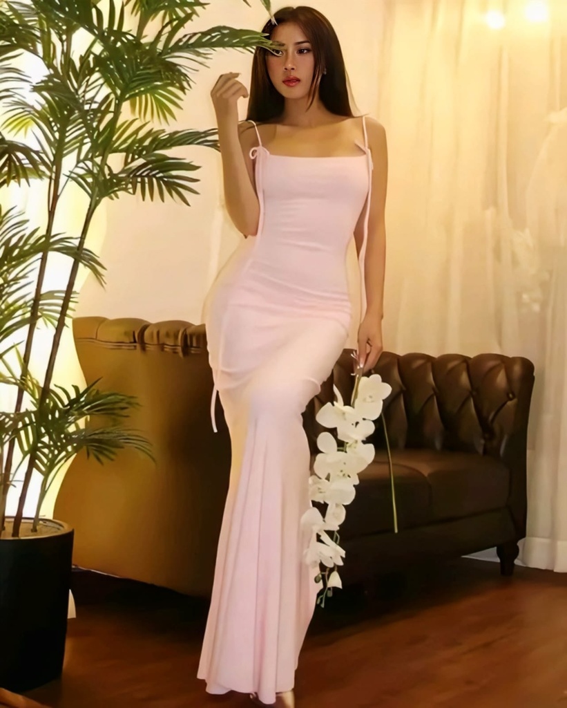 Light Pink Bodycon Raglan Dress (XS)