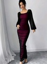 Women Bodycon Raglan Dress Outfit