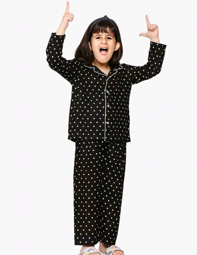 Kids Nightwear Night Suit Set (1-2Y)