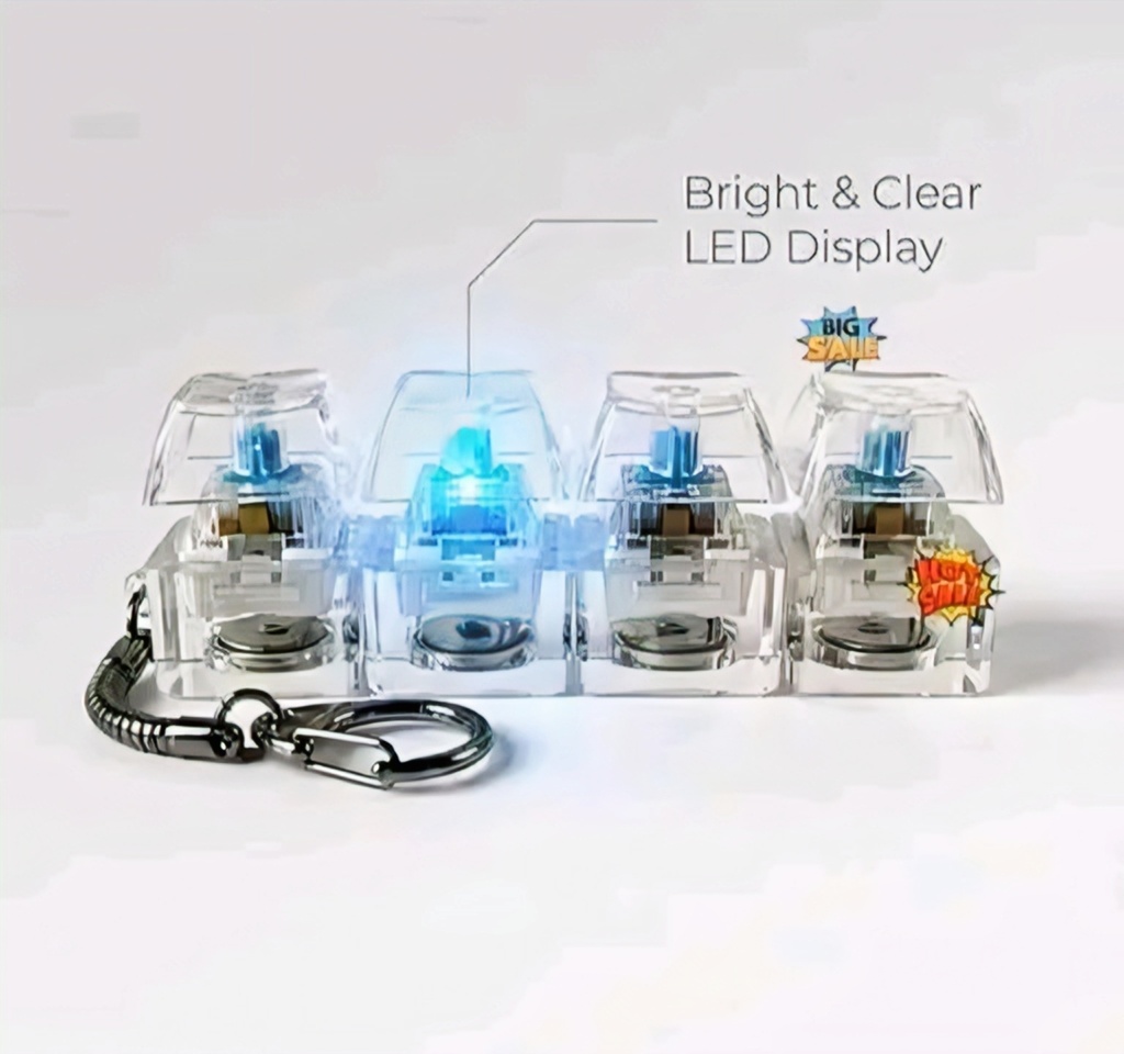 Keyboard Switch Keychain Stress Relief