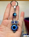 Owl Evil Eye Keychain
