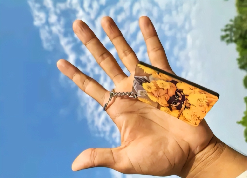 Premanand Ji Maharaj Double Sided Keychain