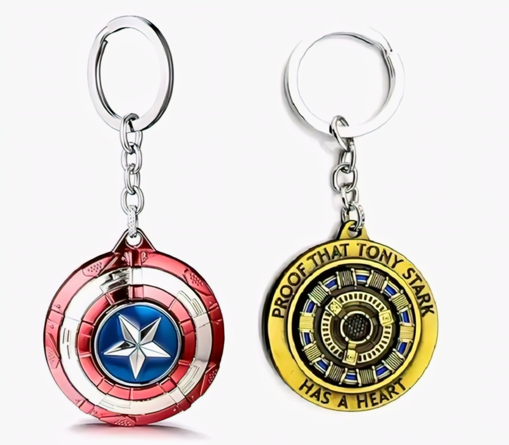 Iron Man Captain America Keychain
