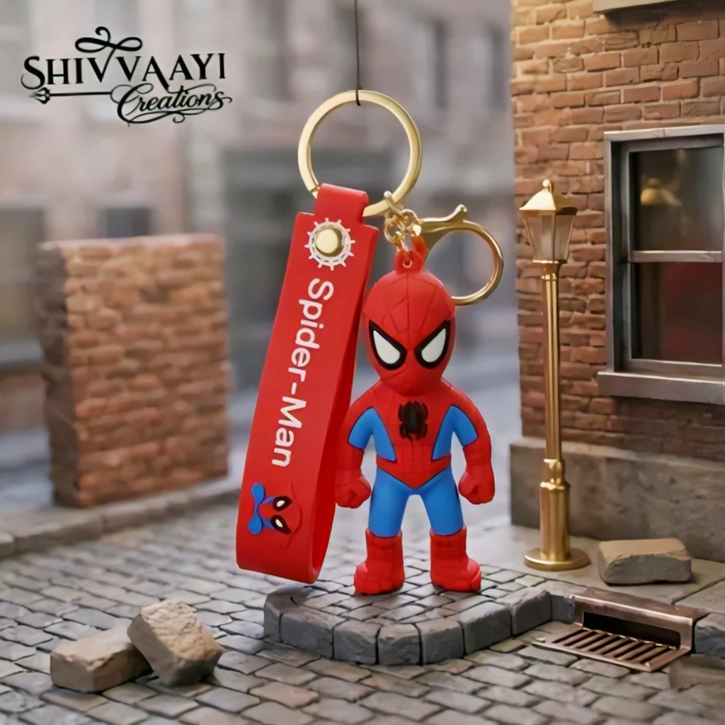 Spider Man Keychain Key Ring