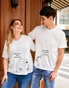 Couple T Shirt White Cotton