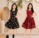 Girls Floral Print Cotton Frock Set I