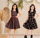 Girls Floral Print Cotton Frock Set VIII
