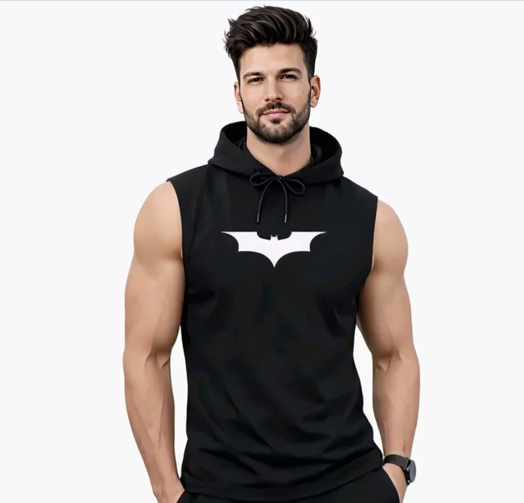 Men Vest Sando Sleeveless Hoodie V
