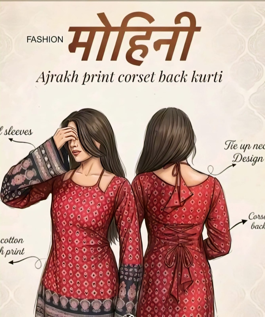 Women Short Cotton Ethnic Kurti