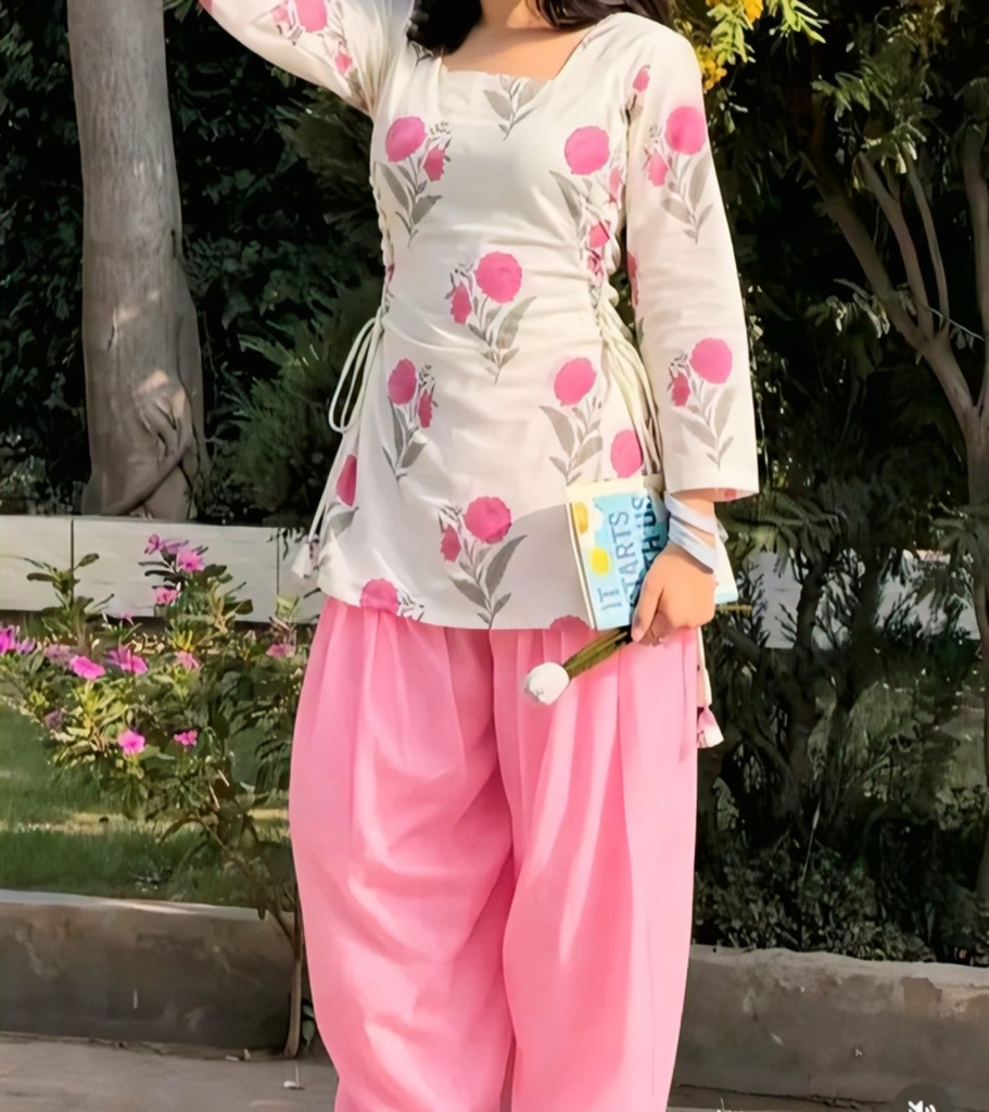 Women Stylish Short Cotton Kurti