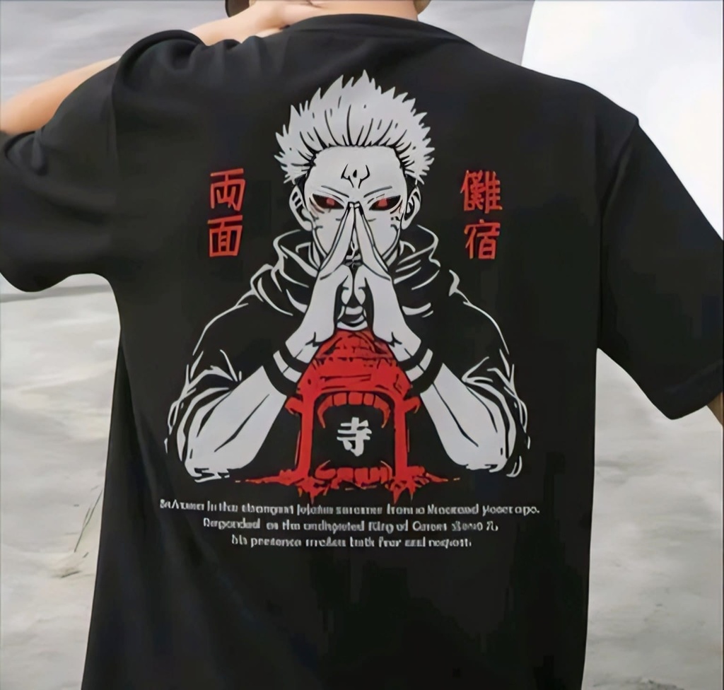 Sukuna Oversized Anime T Shirt