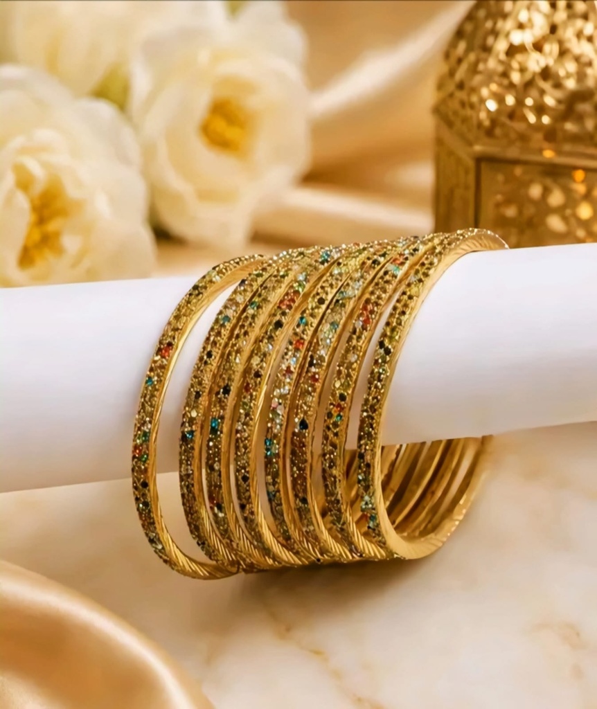 Traditional Stone Studded Bangles