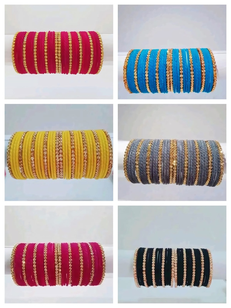 Traditional Ethnic Glass Bangles Set