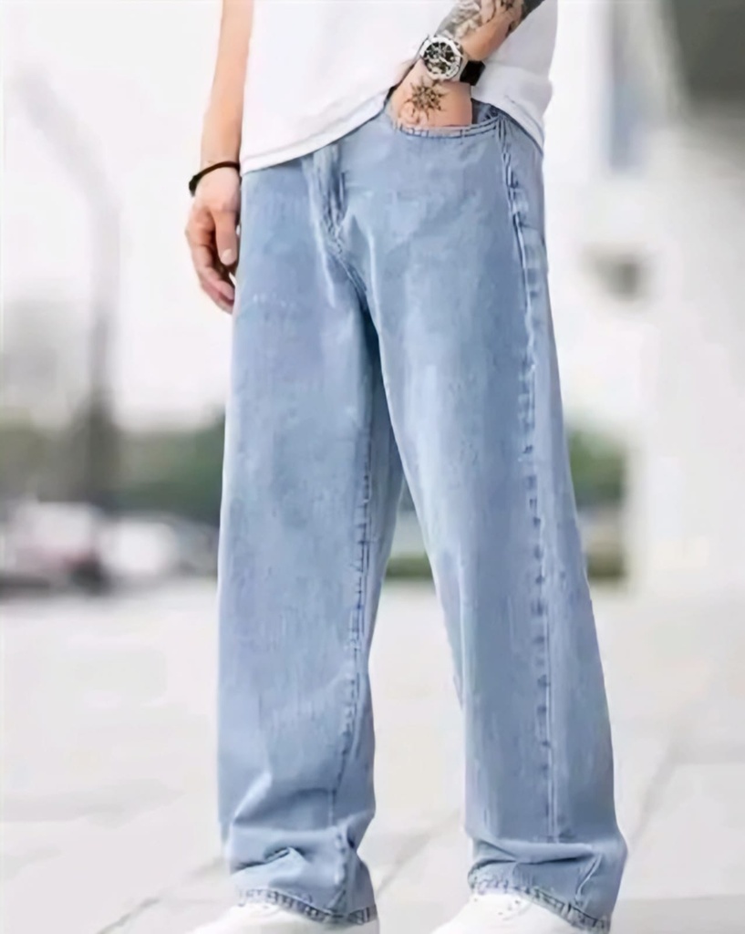 Men Loose Fit Jeans Denim