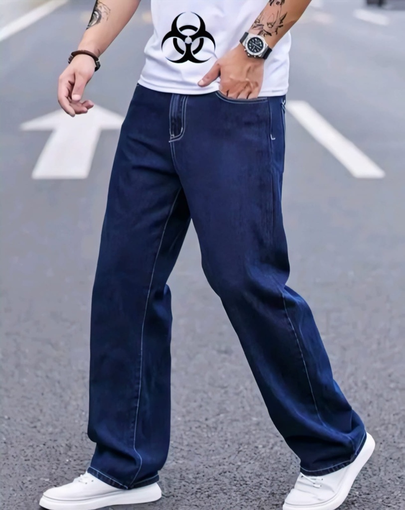 Men Loose Fit Jeans Denim
