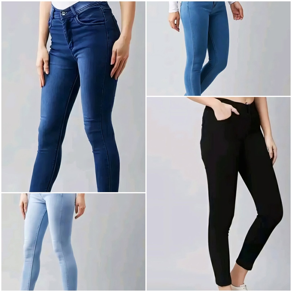 Women's High-Waist Wide-Leg Denim Jeans