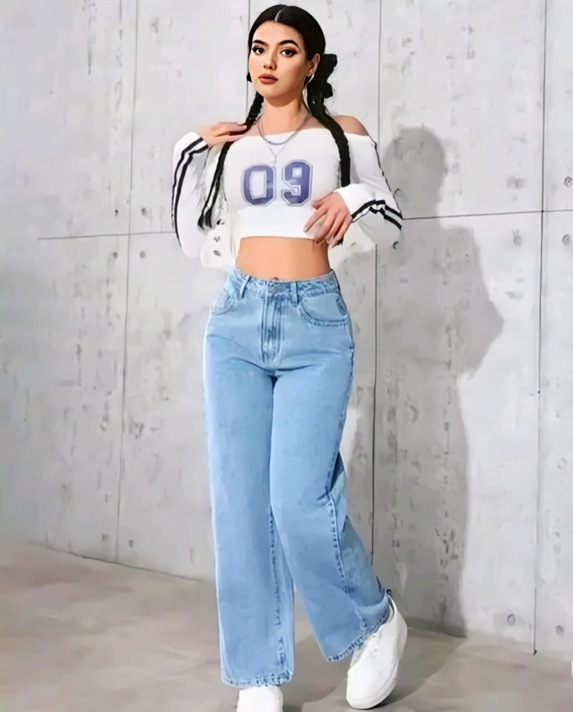 High Waist Wide Leg Jeans