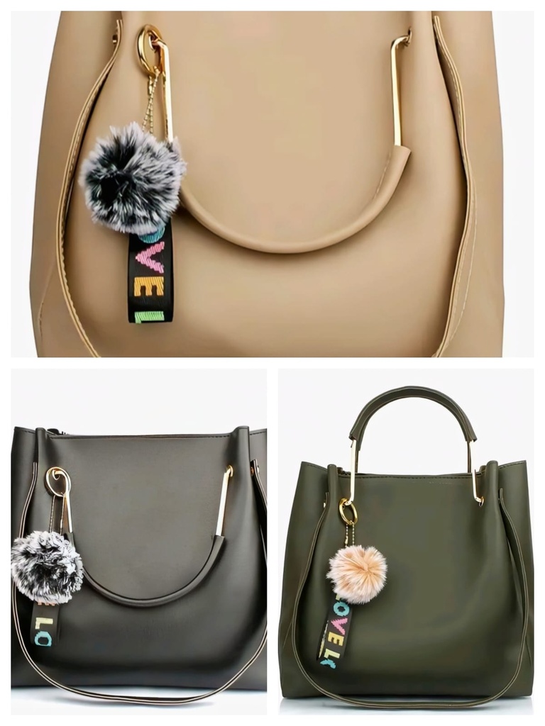 Women Stylish Spacious Handbag Purse (Olive Green)