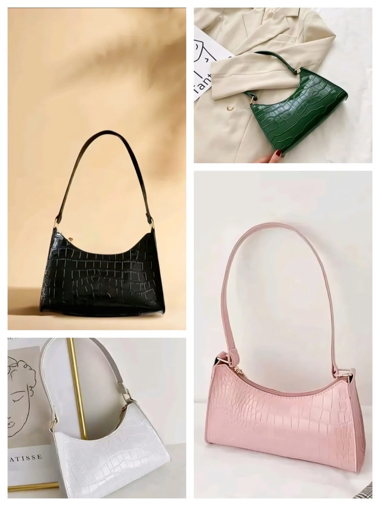 Stylish Compact Purse Handbag Shoulder (Baby Pink)