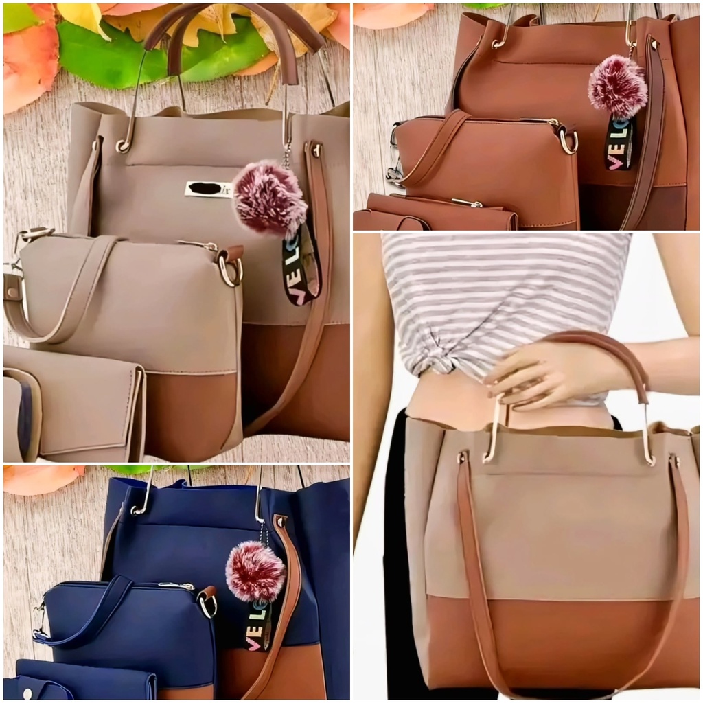4-Piece Women's Handbag Combo Set