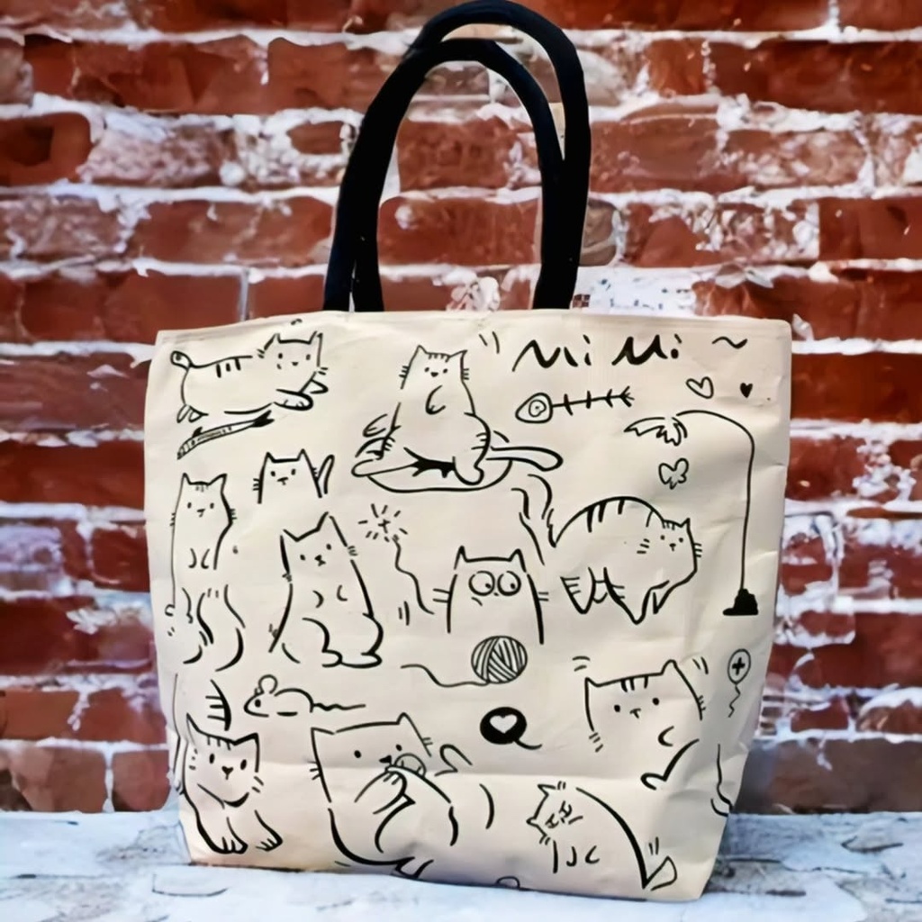 Canvas Jute Purse with Double Handle II