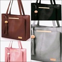 Women's Hand Bag with Front Pocket and Tassel