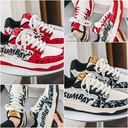 Men's Red and White Fashion Sneakers Shoes