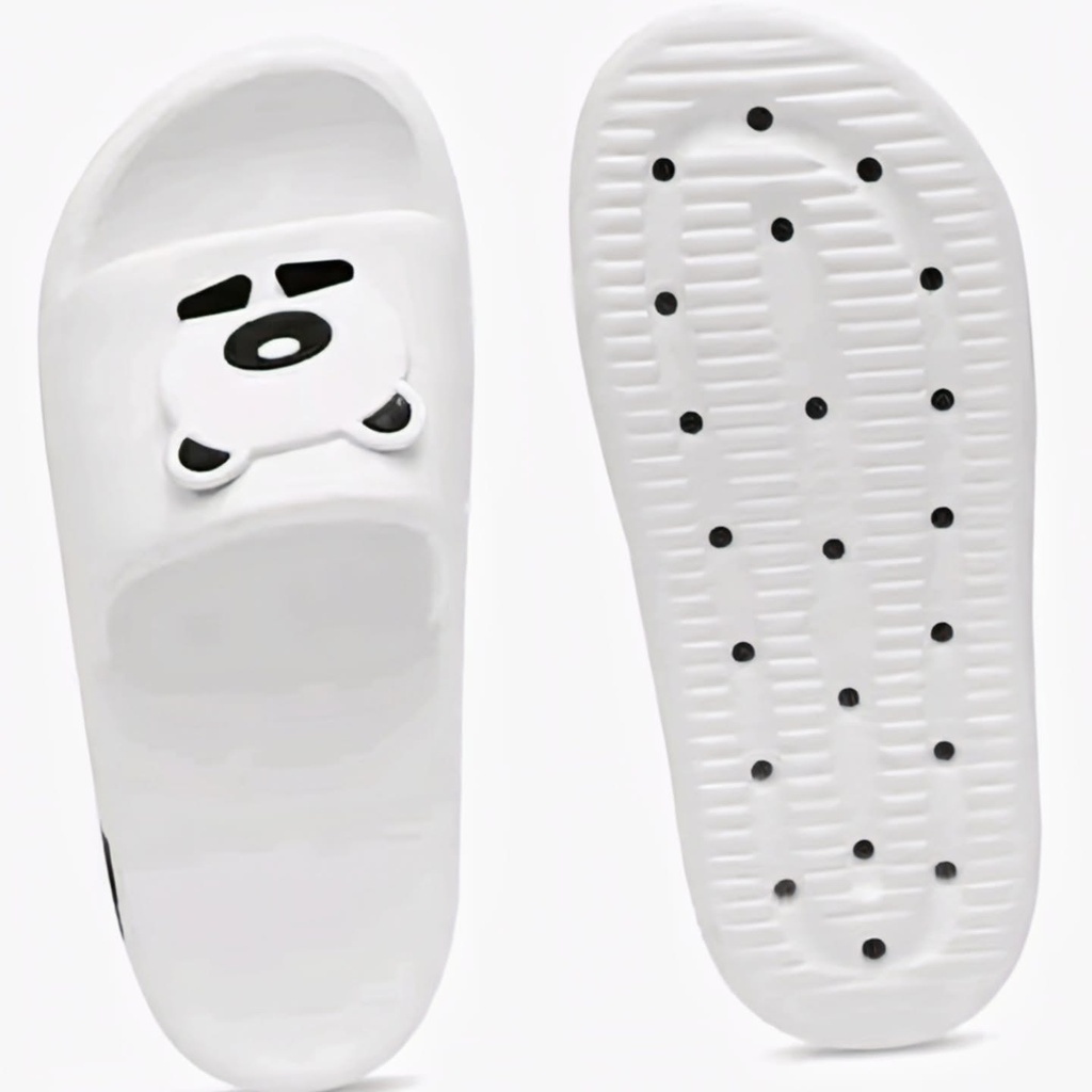 White Thick Sole Cushion Slides Slippers (6)