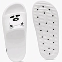 White Thick Sole Cushion Slides Slippers