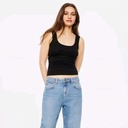 Women's Cotton Ribbed Scoop Neck Tank Top