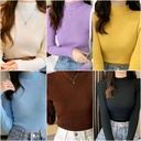 Women's Ribbed Mock Neck Sweater Tops