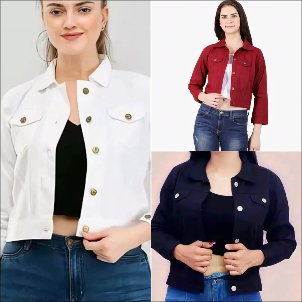 Women's Cropped Denim Jacket