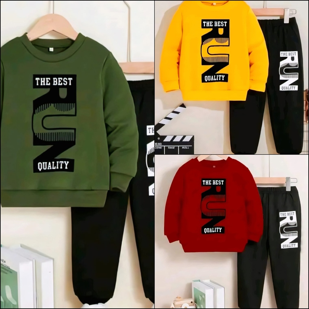 Kids Sweatshirt and Joggers Tracksuit Set (0M-3M, Green)